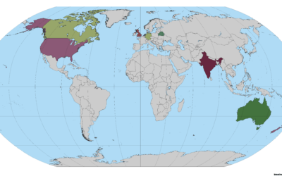 Countries where I have sold books!